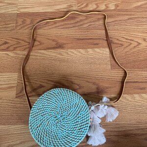 Round Turquoise Purse